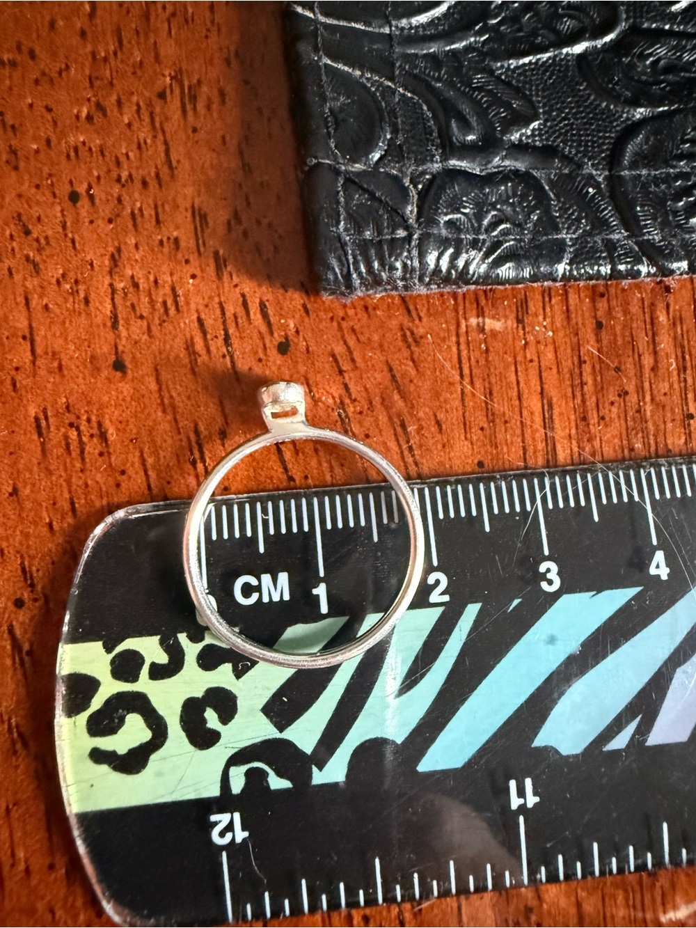 Silpada April Birthstone Sterling Silver Dainty Stackable Ring Size 8 - Picture 3 of 6